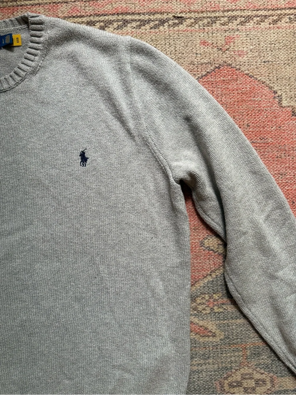 Ralph Lauren Polo Men's Light Gray Crewneck Sweater